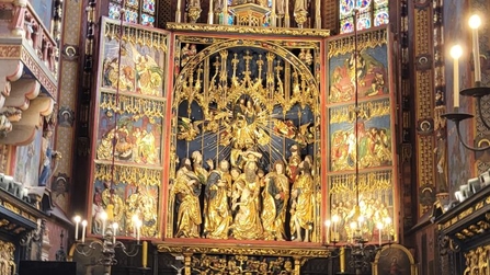 Altaröffnung in der Marienkirche
